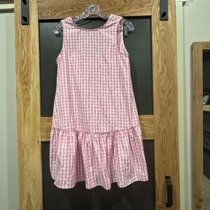 Story Pink & White Gingham Sleeveless Dress Size S